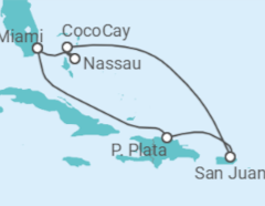 Itinerario del Crucero Puerto Rico, Bahamas - Royal Caribbean