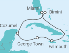Itinerario del Crucero México, Islas Caimán, Jamaica - Royal Caribbean