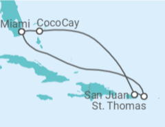 Itinerario del Crucero Puerto Rico, Islas Vírgenes - Eeuu - Royal Caribbean