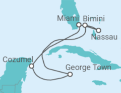 Itinerario del Crucero Bahamas, Islas Caimán, México - Royal Caribbean