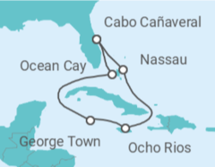 Itinerario del Crucero Bahamas, Jamaica, Islas Caimán - MSC Cruceros