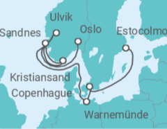 Itinerario del Crucero Dinamarca, Alemania - MSC Cruceros