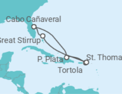 Itinerario del Crucero Islas Vírgenes - Eeuu, Islas Vírgenes - Reino Unido - Norwegian Cruise Line