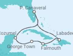 Itinerario del Crucero Jamaica, Islas Caimán, México - Royal Caribbean