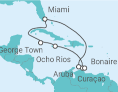 Itinerario del Crucero Islas Caimán, Jamaica, Curaçao, Bonaire, San Eustaquio y Saba, Aruba - MSC Cruceros