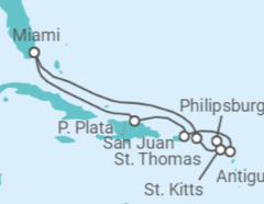 Itinerario del Crucero Islas Vírgenes - Eeuu, Saint Maarten, Antigua Y Barbuda, Puerto Rico - MSC Cruceros