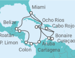 Itinerario del Crucero Curaçao, Bonaire, San Eustaquio y Saba, Aruba, Jamaica, USA, Colombia, Panamá, Costa Rica, Hondur... - MSC Cruceros