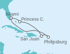 Itinerario del Crucero Puerto Rico, Saint Maarten - Princess Cruises