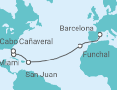 Itinerario del Crucero Portugal, Puerto Rico, USA - MSC Cruceros