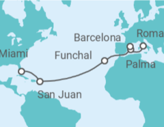 Itinerario del Crucero España, Portugal, Puerto Rico - MSC Cruceros