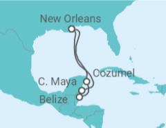 Itinerario del Crucero Belice, México - Royal Caribbean
