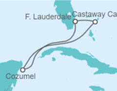 Itinerario del Crucero México - Disney Cruise Line