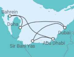 Itinerario del Crucero Emiratos Arabes, Qatar - Celestyal Cruises
