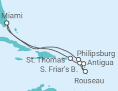 Itinerario del Crucero Islas Vírgenes - Eeuu, Antigua Y Barbuda, Saint Maarten - Princess Cruises