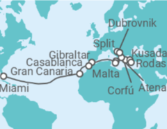 Itinerario del Crucero desde Atenas (Grecia) a Fort Lauderdale (Miami) - Princess Cruises
