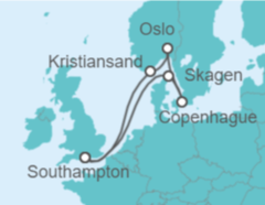Itinerario del Crucero Noruega, Dinamarca - Princess Cruises