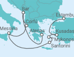 Itinerario del Crucero Grecia, Italia, Turquía - Princess Cruises
