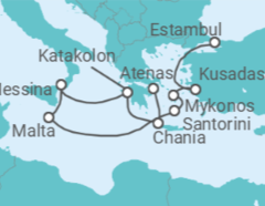 Itinerario del Crucero Grecia, Italia, Malta, Turquía - Princess Cruises