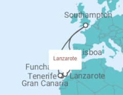 Itinerario del Crucero Islas Canarias - Cunard