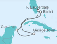 Itinerario del Crucero México, Islas Caimán - Celebrity Cruises