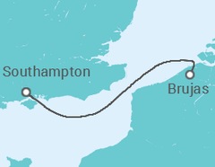Itinerario del Crucero Bélgica - Cunard