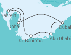 Itinerario del Crucero Emiratos Arabes, Qatar - Celestyal Cruises