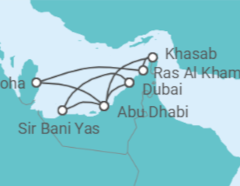 Itinerario del Crucero Emiratos Arabes, Qatar - Celestyal Cruises