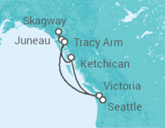 Itinerario del Crucero Alaska - Carnival