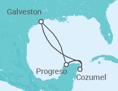 Itinerario del Crucero México - Carnival
