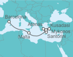 Itinerario del Crucero Grecia, Turquía, Malta - Celebrity Cruises