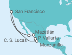 Itinerario del Crucero Alaska - Princess Cruises