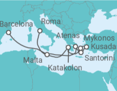Itinerario del Crucero Malta, Grecia, Turquía - Celebrity Cruises