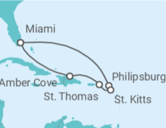 Itinerario del Crucero Saint Maarten, Islas Vírgenes - Eeuu - MSC Cruceros