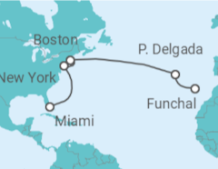 Itinerario del Crucero Portugal, USA - MSC Cruceros