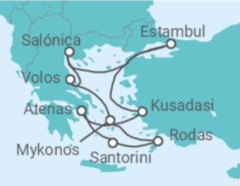 Itinerario del Crucero Turquía, Grecia - Silversea