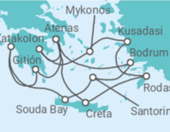 Itinerario del Crucero Grecia, Turquía - Silversea
