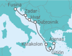 Itinerario del Crucero Croacia - Silversea