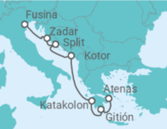 Itinerario del Crucero Montenegro, Croacia - Silversea