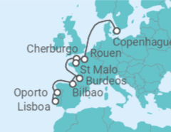 Itinerario del Crucero Portugal, España, Francia - Silversea