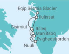 Itinerario del Crucero Groenlandia - Silversea