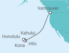 Itinerario del Crucero USA - Silversea