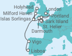 Itinerario del Crucero desde Lisboa a London (Tower Bridge) - Silversea