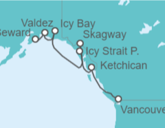 Itinerario del Crucero Alaska - Silversea