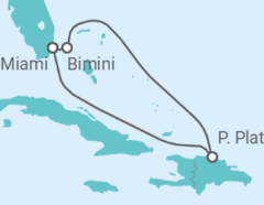 Itinerario del Crucero Seducción Dominicana - Virgin Voyages