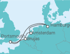 Itinerario del Crucero Brujas, Ámsterdam, Hamburgo y más - Virgin Voyages