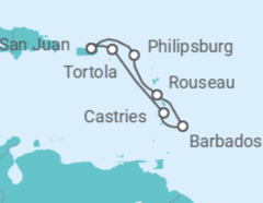 Itinerario del Crucero Saint Isles & Las Grandes Antillas - Virgin Voyages
