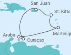 Itinerario del Crucero Vacaciones Caribeñas en el Valiant Lady - Virgin Voyages