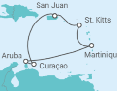 Itinerario del Crucero Halloween Embrujado en el Valiant Lady - Virgin Voyages