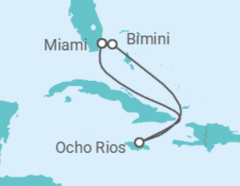 Itinerario del Crucero Olas jamaicanas y brisa de Bimini - Virgin Voyages