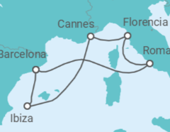 Itinerario del Crucero De la Dolce Vita al Alma Ibérica - Virgin Voyages